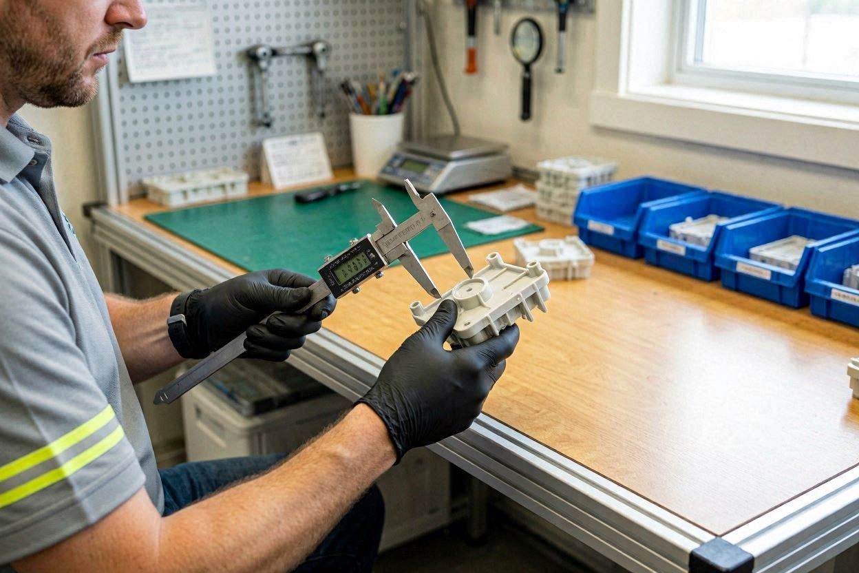 Quality inspection of moulded parts
